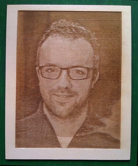 Portret In Hout Mooi Maaksel