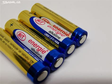 Alkalická baterie AIT Energie LR6 AA,nebo LR03 AAA - Milovice, Nymburk ...