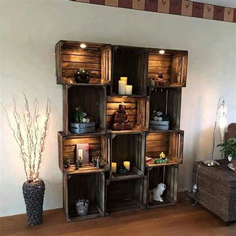 Wooden Crate Shelving Ideas That Will Make You Say Wow