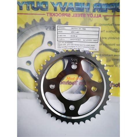 SSS HONDA RS150R 428 REAR SPROCKET RS150 Shopee Malaysia