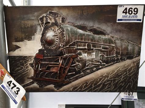 TRAIN - 3D METAL "TRAIN" WALL ART