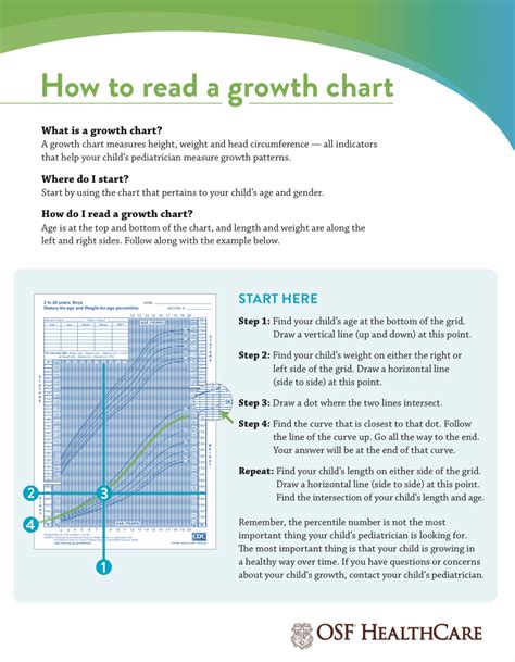 Taking The Confusion Out Of Reading A Growth Chart Osf Healthcare