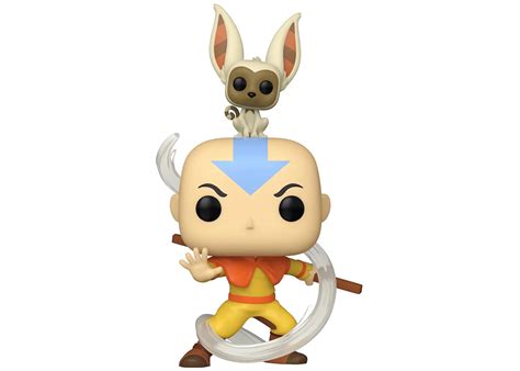 Funko Pop Animation Avatar The Last Airbender Aang With Momo Gitd