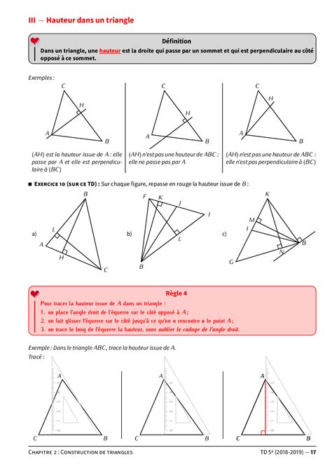 Construction De Triangles Cours Et Exercices FR AlloSchool