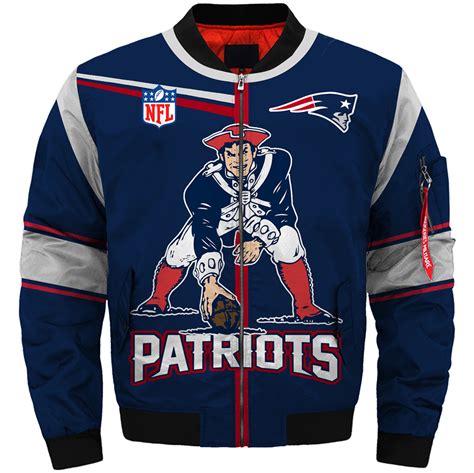 New England Patriots Bomber Jacket Nfl New England Patriots Apparel