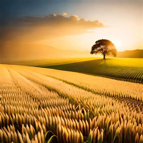 Premium Photo A Beautiful Grass Wheat