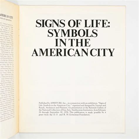 Signs Of Life Symbols In The American City Saint Page