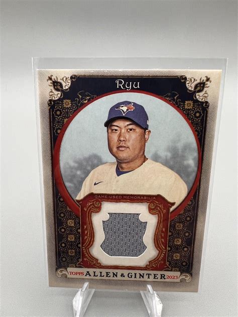 2023 Topps Allen Ginter Hyun Jin Ryu Jersey Memorabilia Relic Card