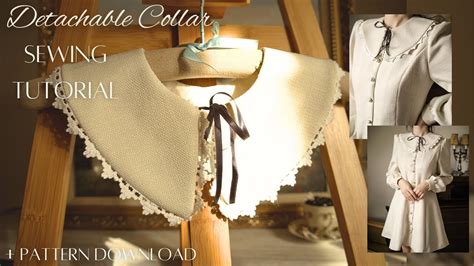 Detachable Collar Sewing Tutorial How To Sew A Detachable Lace Trim