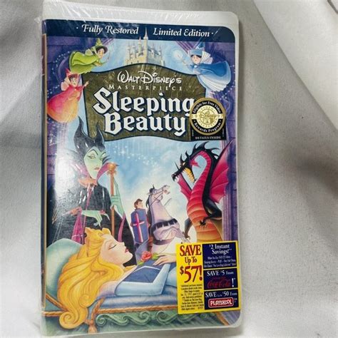 Disney Media Sealed Sleeping Beauty Vhs Limited Edition Disney