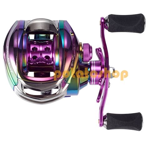 Fishing Reel Saltwater Baitcasting Fishing Rainbow Color Ocean Striper