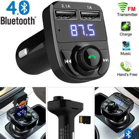 Acheter Transmetteur FM Aux Modulateur Bluetooth Kit Voiture Mains