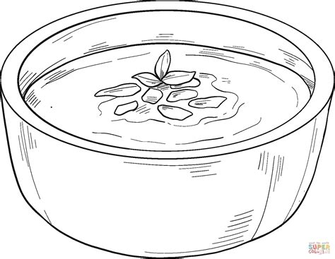 Soup Can Coloring Page