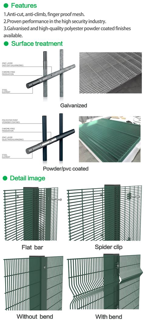 Hot Galvanized Steel Metal Garden Fence Pvc Coated Green D V Triangle