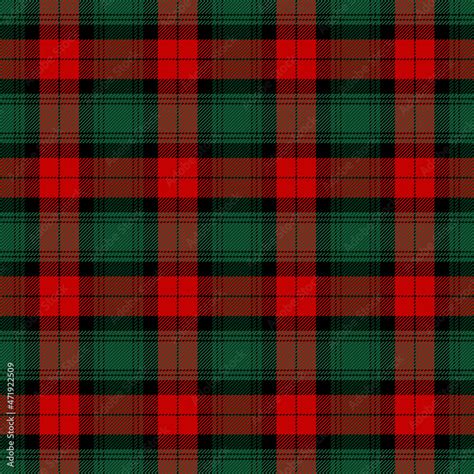 Christmas and new year tartan plaid. Scottish pattern in red, black and ...