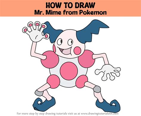 How To Draw Mr Mime From Pokemon Pokemon Step By Step