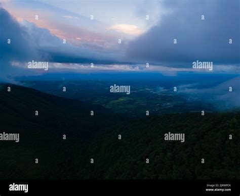 Beautiful Aerial Lview Of Arenal Volcano The Arenal Lagoon And Rain