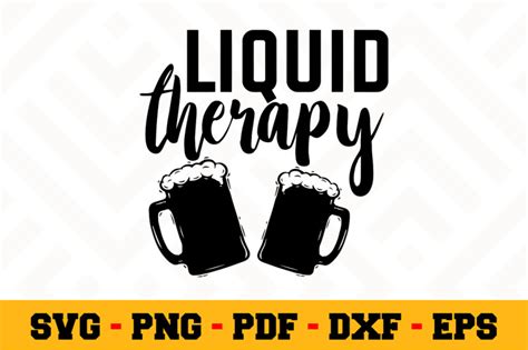 Liquid Therapy Svg Beer Svg Cut File N By Svgartsy Thehungryjpeg