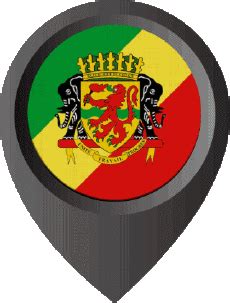 GIF Location Pin Congo Africa Flags