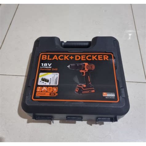 Jual MESIN BOR CAS 18V BLACK DECKER HAMMER DRILL BDCHD18K Indonesia