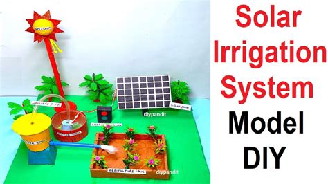 Solar Drip Irrigation System Model Making Using Cardboard Diy Agriculture Model Diy Pandit