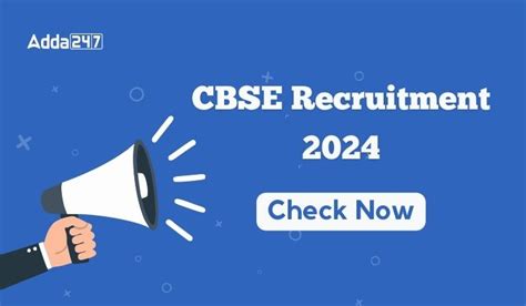 Cbse भर्ती 2024 ग्रुप A B और C के 118 पदों के लिए करें ऑनलाइन आवेदन