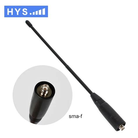 2PCS HYS NA 701 SMA FEMALE Antenna High Gain 2 15dbi Dual Band VHF UHF