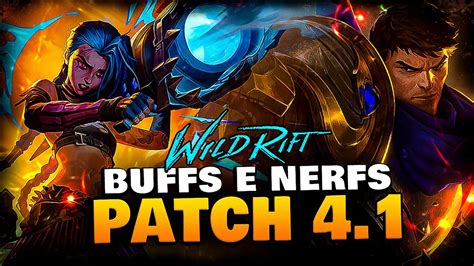 GAREN E JINX BUFFADOS BUFFS E NERFS PATCH 4 1 LoL Wild Rift YouTube