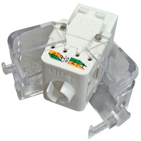 Connettore Femmina Slim RJ45 UTP CAT 6 Tool Less OPENETICS 5822 Bianco