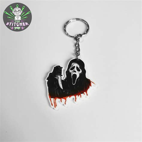 Ghostface Scream 5 Handmade Horror Keyring Depop