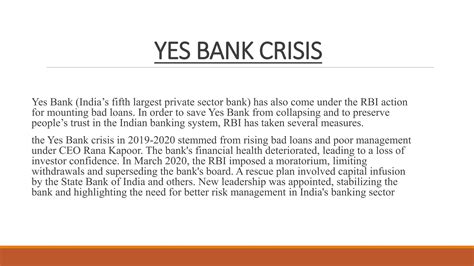 Yes Bank Case Study Pptpresentationpptx