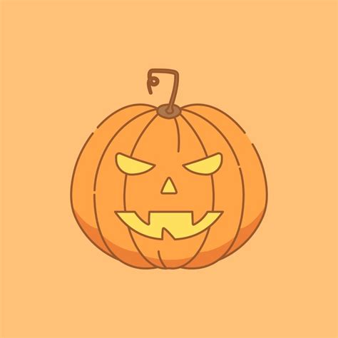 Ilustraci N De Calabaza Con Cara De Jack O Lantern Vector Premium