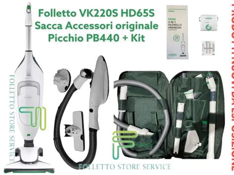 Vorwerk Folletto Vk S Completo Sacca Accessori Picchio Pb S Tubo