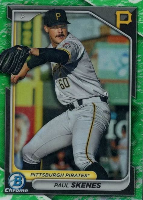 Paul Skenes 2024 Bowman BCP 125 Chrome Prospects Lunar Glow