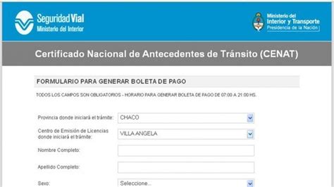 Aumento en el Certificado Nacional de Antecedentes de Tránsito