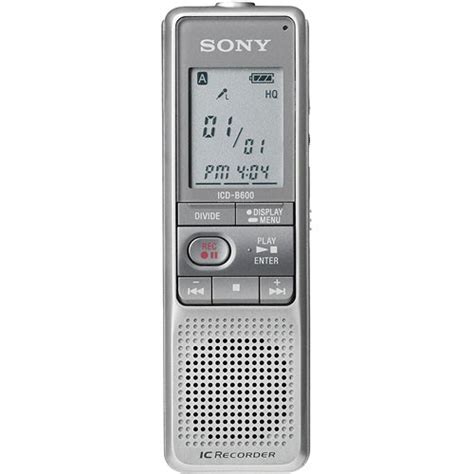 Sony Icd B600 Digital Voice Recorder 512mb Icdb600 Bandh Photo