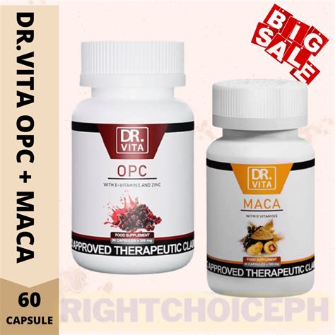 BUY 1 GET 1 Dr Vita OPC MACA CAPSULE For Prostate Health Of MEN And