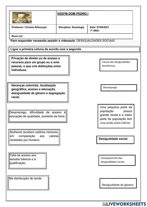 Atividades Sobre Desigualdade Social O Ano Educa