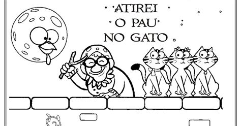 Atirei O Pau Mo Gato - Atividade A Galinha Pintadinha Atirei o Pau no Gato | Ideia Criativa ...