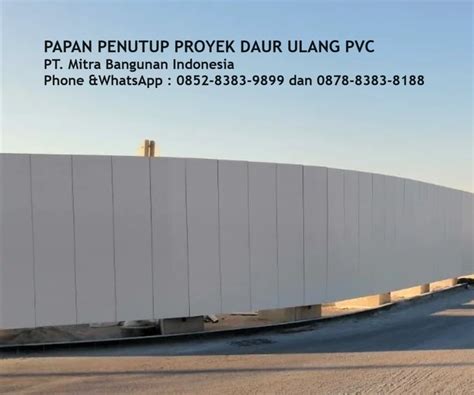 Pemanfaatan Papan Penutup Daur Ulang Ppdu Pvc Solusi Ramah Lingkungan