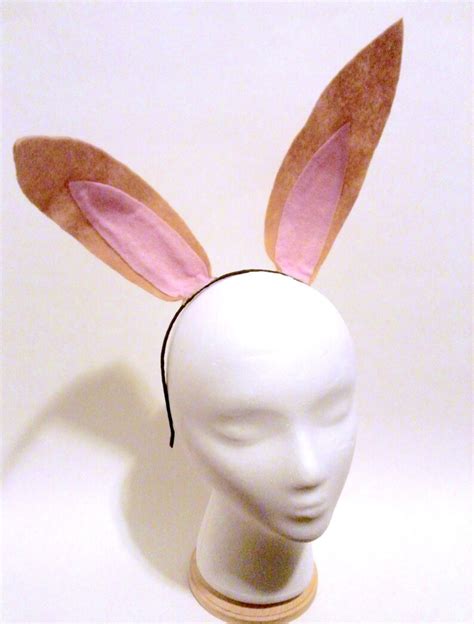 Brown Rabbit Ears Costume Bunny Ears Animal Ear Headband Etsy