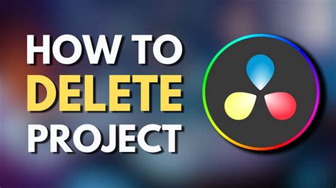 How To Delete Project In Davinci Resolve 18 Remove A Project In