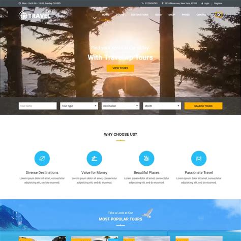 Best Free Premium Travel Wordpress Themes Page Of Webprecis