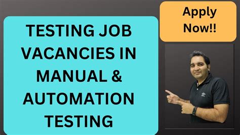 Testing Jobs Manual Testing Automation Testing Youtube