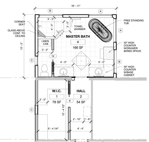 Master Bathroom Layout With Dimensions Design Floor Plans For