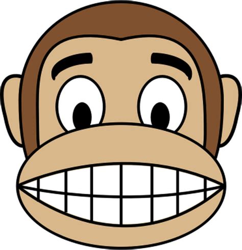 Happy Ape Public Domain Vectors