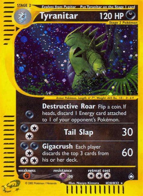 Tyranitar Ecard2 H28 Pokémon Card Database Pokemoncard