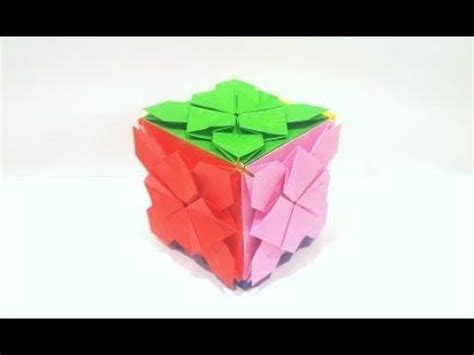 Origami Hydrangea Cube Tutorial How To Fold Origami Cube Origami