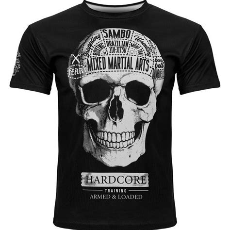 Футболка Hardcore Training размер 50 цвет черный белый 100