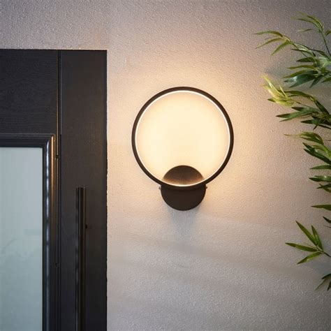 Endon Lighting Kieron Outdoor Wall Led Light In Black Fitting And Style From Dusk Lighting Uk